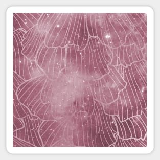 Galaxy rose - deep mauve Sticker